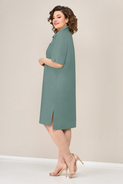 Платье VOLNA 1291 мятно-зеленый - фото 2