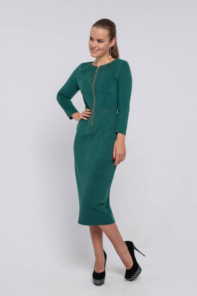 Платье Arisha 1143 зеленый - фото 2