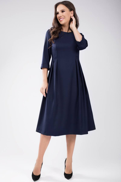Платье Teffi Style L-1436 синий - фото 2
