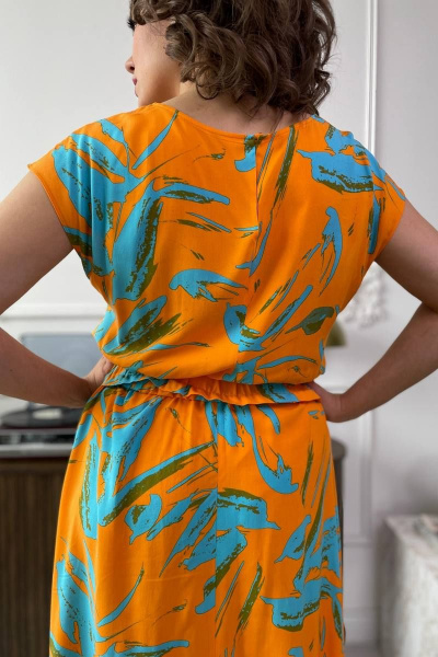 Платье Rumoda 2131 оранжевый - фото 10