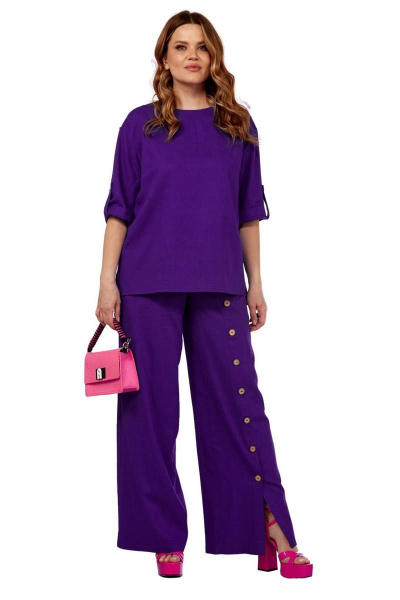 Блуза, брюки Gold Style 2566 фиолетовый - фото 1