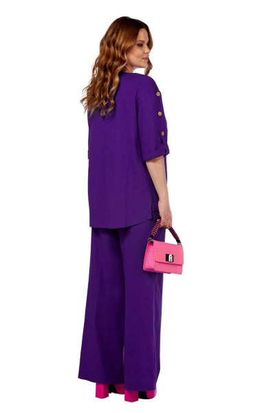 Блуза, брюки Gold Style 2566 фиолетовый - фото 4