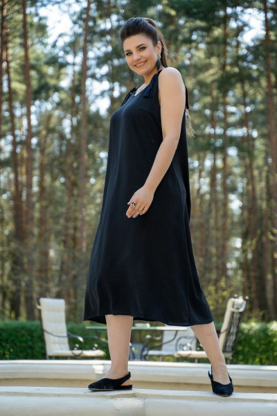 Платье Andina 817 черный - фото 2
