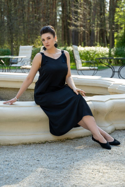 Платье Andina 817 черный - фото 8