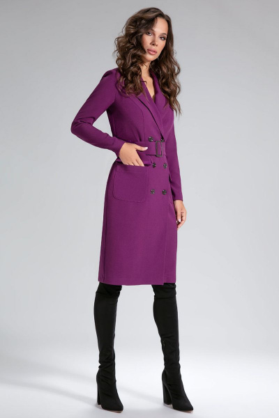 Платье AYZE 11-78 фиолетовый - фото 2