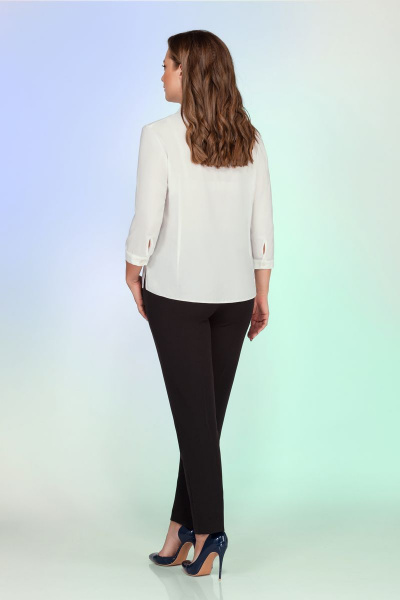 Блуза Vitol Fashion В-106/1 молочный - фото 3