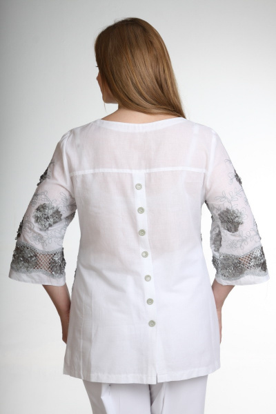 Блуза DaLi 1224 белый - фото 2