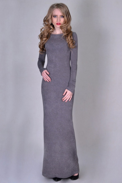 Платье Laskany 4021 серый - фото 1
