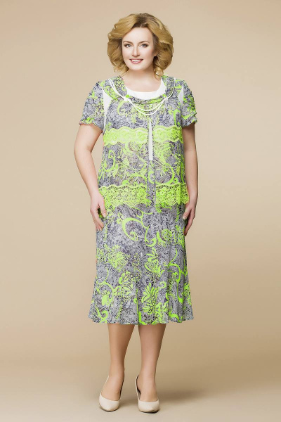 Платье Romanovich Style 1-1001 салат - фото 1