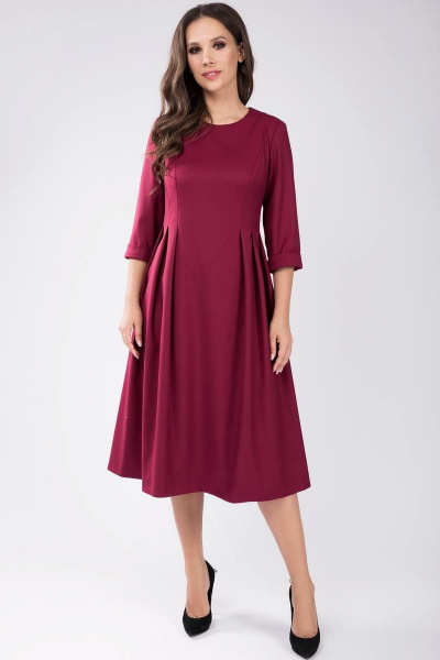 Платье Teffi Style L-1436 сангиновый - фото 1
