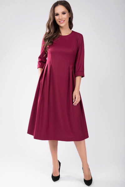 Платье Teffi Style L-1436 бордовый - фото 1
