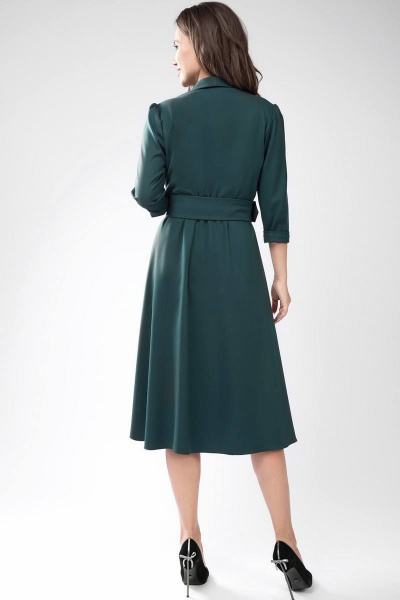Платье Teffi Style L-1446 темно-зеленый - фото 3