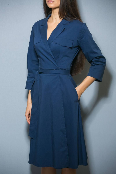 Платье DoMira 01-530 синий - фото 3