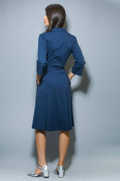Платье DoMira 01-530 синий - фото 2