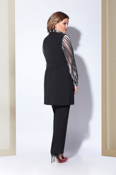 Блуза, брюки, жилет Karina deLux B-212 черный - фото 3