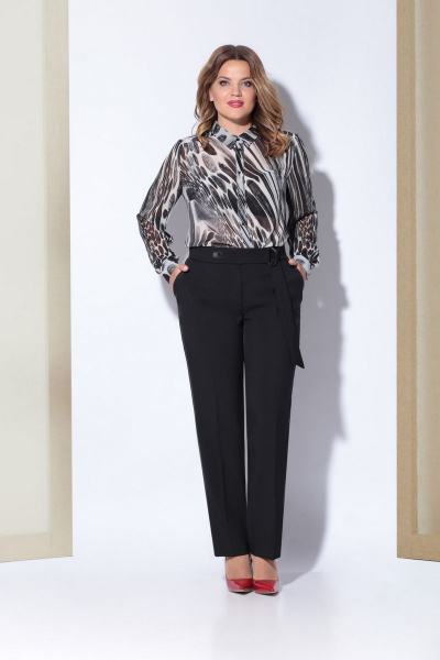 Блуза, брюки, жилет Karina deLux B-212 черный - фото 4