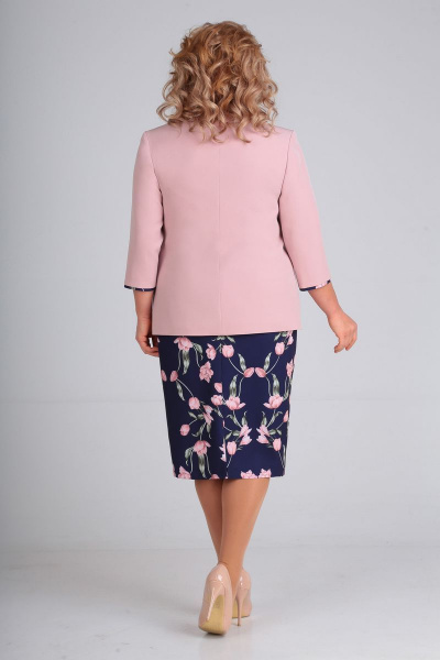 Жакет, юбка ELGA 22-532 розовый - фото 2