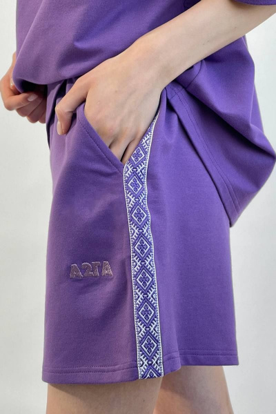 Майка, шорты А2ГА R3 фиолетовый - фото 6