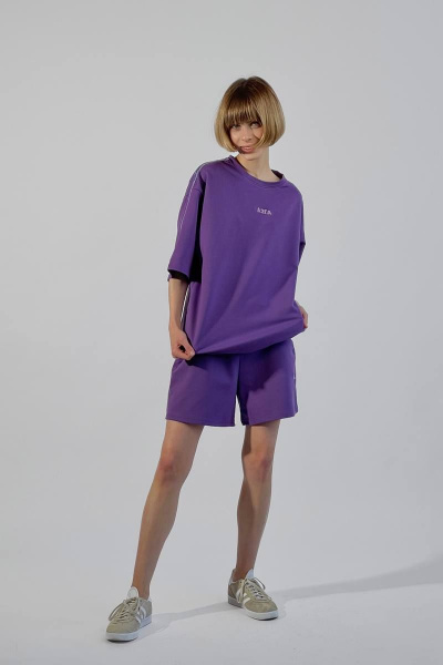 Майка, шорты А2ГА R3 фиолетовый - фото 1