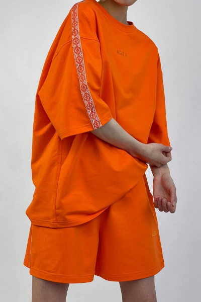 Майка, шорты А2ГА R3 оранжевый - фото 5