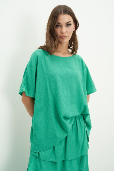 Блуза, юбка Fantazia Mod 4473 зеленый - фото 2
