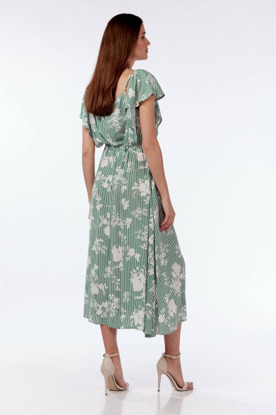 Платье Lady Style Classic 1898 зеленый_с_молочным - фото 3