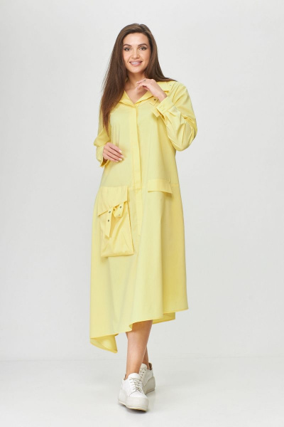 Платье Abbi 1009 желтый - фото 12