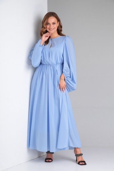 Платье Lady Line 552 голубой - фото 15