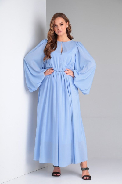 Платье Lady Line 552 голубой - фото 10