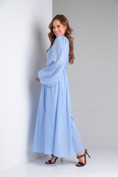 Платье Lady Line 552 голубой - фото 6