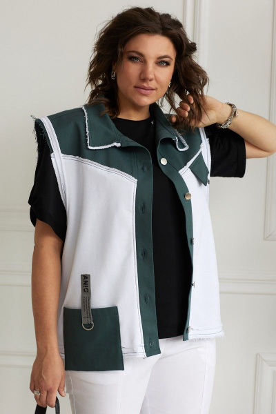 Жилет BegiModa 7009 белый - фото 4