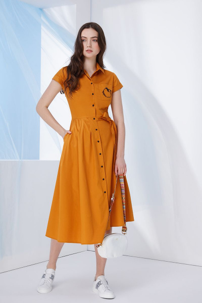 Платье Prestige 3665/170 оранжевый - фото 1