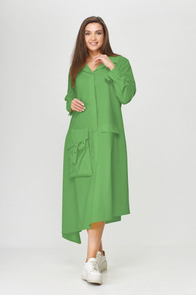 Платье Abbi 1009 зеленый - фото 3