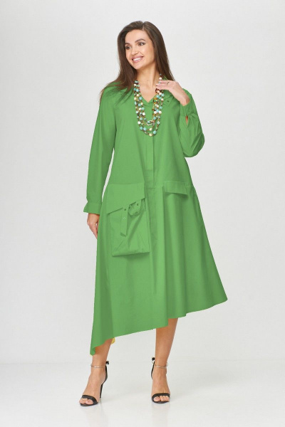 Платье Abbi 1009 зеленый - фото 1