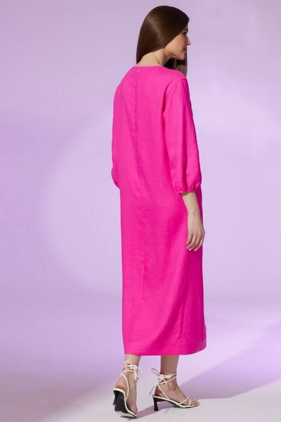 Платье Faufilure С1445 розовый - фото 3