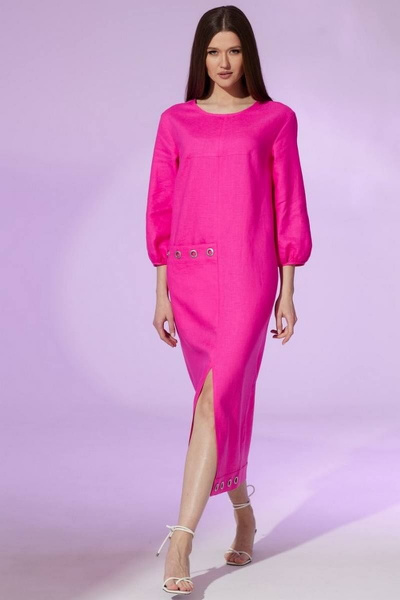 Платье Faufilure С1445 розовый - фото 1