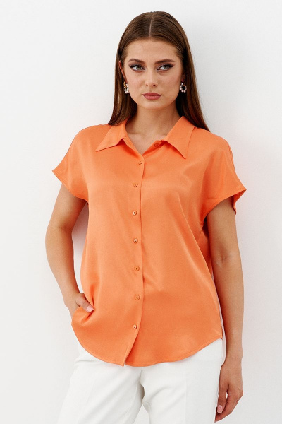 Рубашка Ketty К-07540 оранжевый - фото 1
