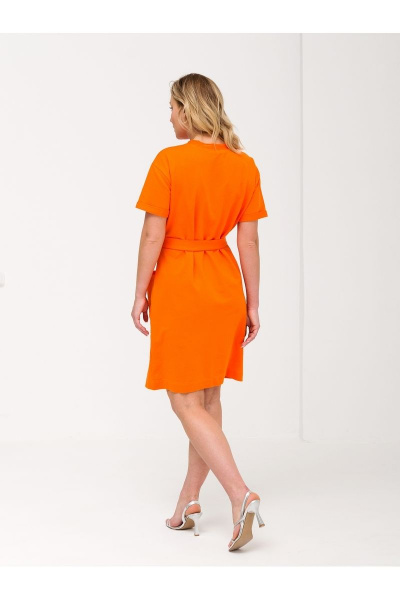 Платье Romgil 723ЛФТЗ оранжевый - фото 2