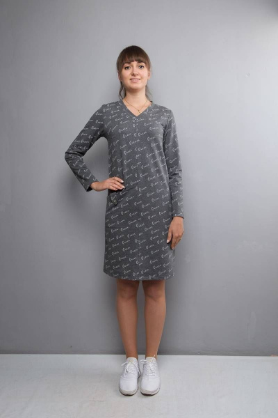 Платье Mita ЖМ1013 серый - фото 2