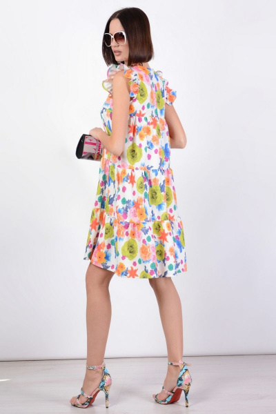Платье Patriciа NY15145 молочный,фисташковый - фото 3