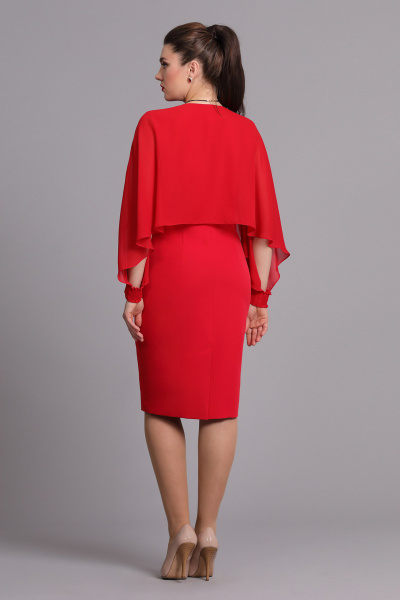 Платье Galean Style 559 красный - фото 3
