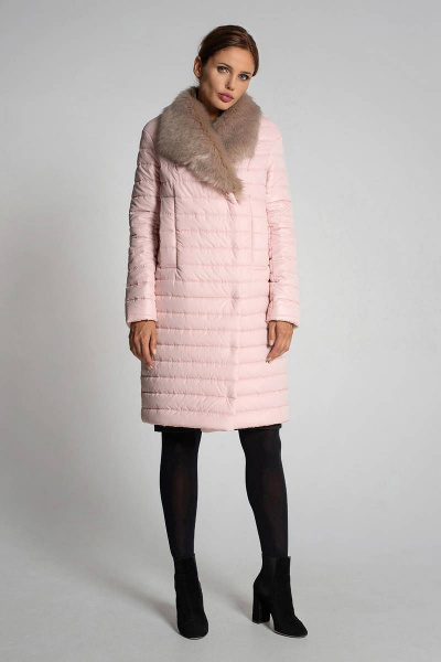 Пальто Gotti 414-1м розовый - фото 1