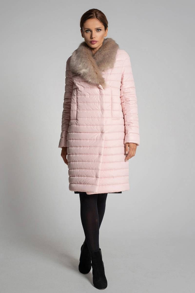 Пальто Gotti 414-1м розовый - фото 2