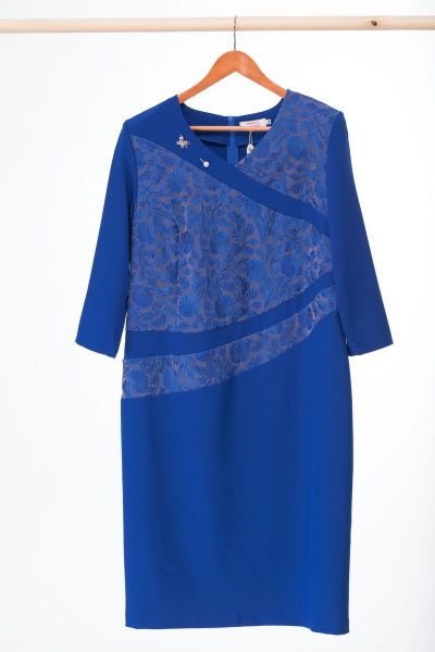 Платье Anelli 350 синий - фото 4