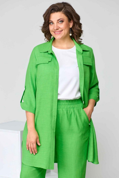 Блуза, брюки Асолия 1372 зеленый - фото 6