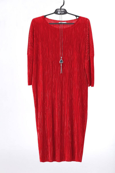 Платье LeNata 11053 красный - фото 4
