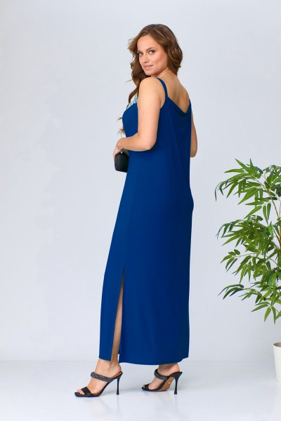 Платье Anastasia 1011 синий - фото 2