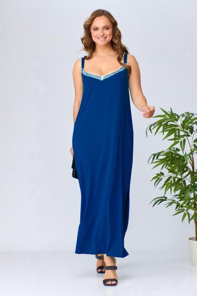 Платье Anastasia 1011 синий - фото 1