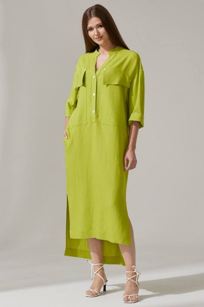 Платье Faufilure С1443 зеленый - фото 1