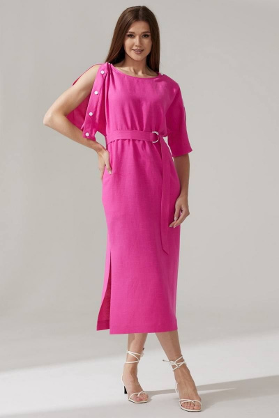 Платье Faufilure С1467 розовый - фото 1